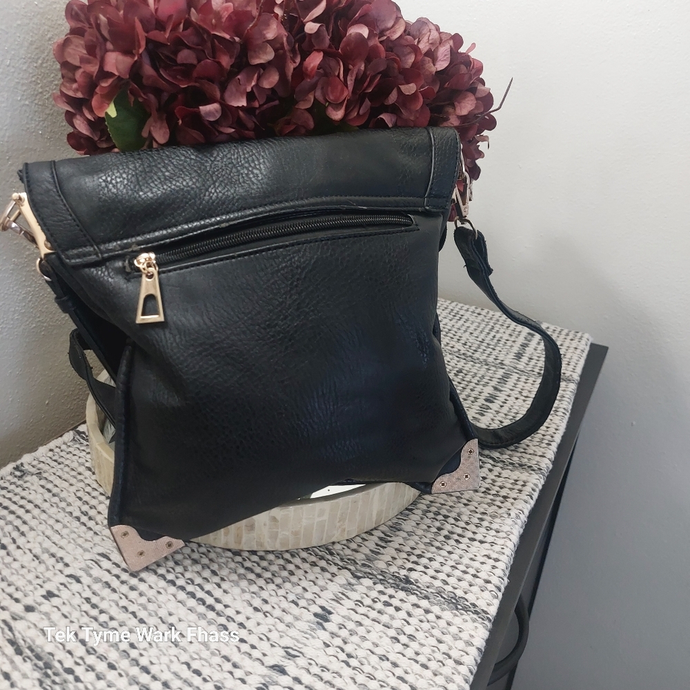 MICHAEL Michael Kors Black Crossbody Bag with Gold Accents